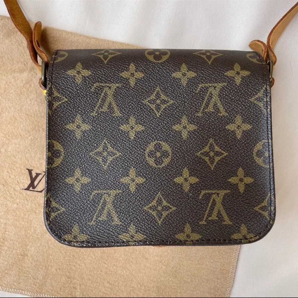 SALE 🌹 Louis Vuitton 1988 Cartouchiere GM Monogram Shoulder Handbag - Picture 7 of 16